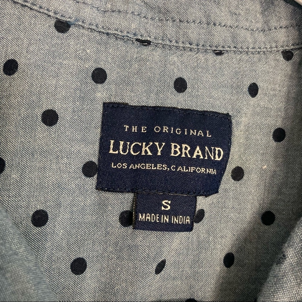 Lucky Brand Button Down Tee - Kids SM - Demin Blue - Picture 6 of 8
